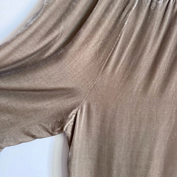 La Ligne Velvet Wide-leg Pants In Mushroom S - Picture 5 of 10